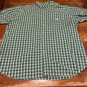 Champs Green and Blue Plaid Dress Shirt
